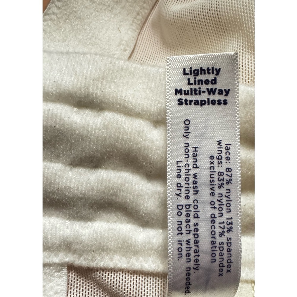 Cacique Lightly Lined Strapless Multiway 36a - image 7